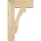 Ekena Millwork Imperial Block Rough Sawn Bracket w/ Offset Brace, Douglas Fir, 6"W x 14"D x 22"H BKT0604X14X22IMP05RDF - alternate 2